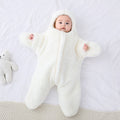 winter baby white hoodie